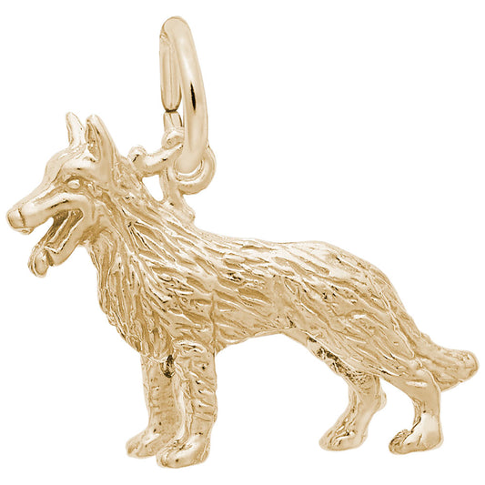 German Shepherd Dog Charm - Unique Pet Jewelry for Dog Lovers 2882