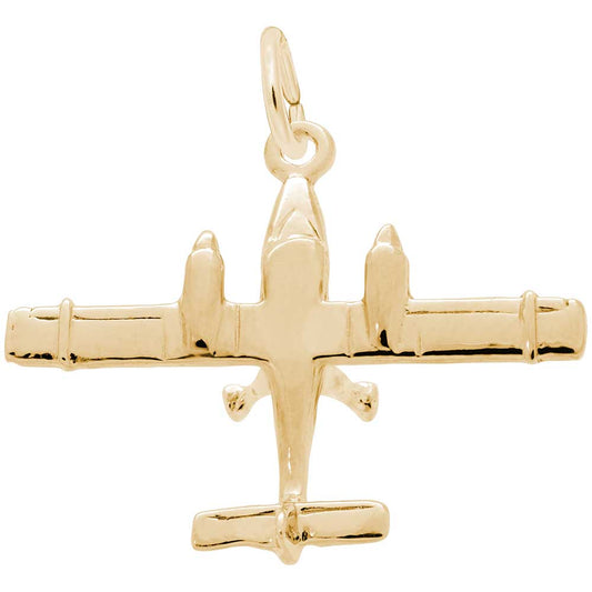 Dual Engine Airplane Charm for Travel Lovers - Rembrandt Charms 3032