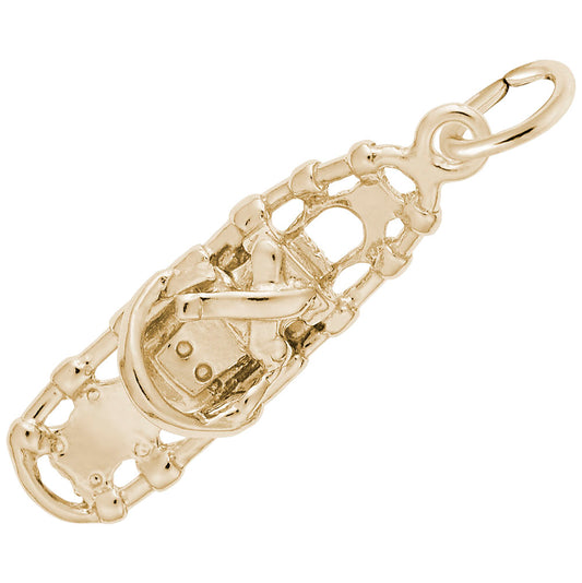 Snow Shoe Charm for Travel Lovers - Unique Adventure Jewelry 3066
