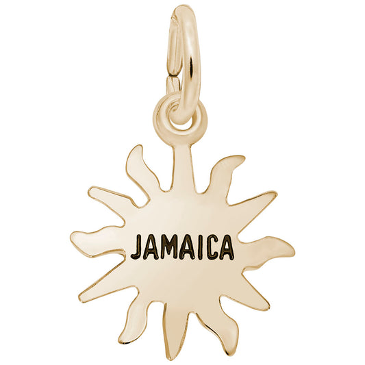 Jamaica Sun Small Charm - Tropical Island Travel Jewelry Gift 3118