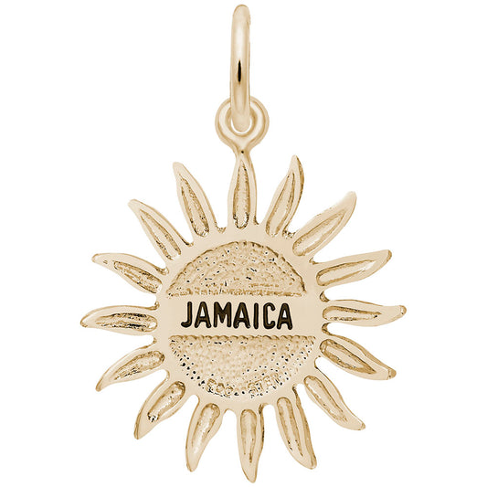 Jamaica Sun Large Charm - Tropical Island Travel Jewelry Gift 3126