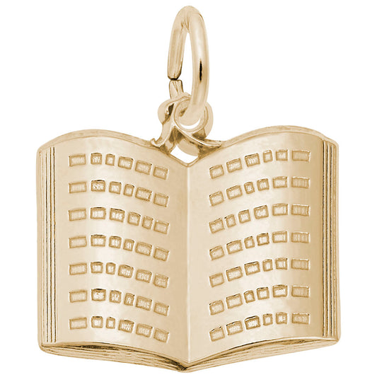 Open Book Charm for Jewelry - Perfect Gift for Book Lovers 3160