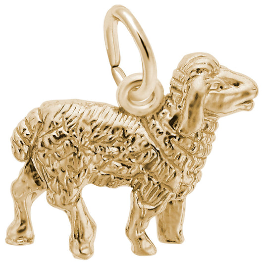 Sterling Silver Sheep Charm for Farm Animal Jewelry Collection 3210