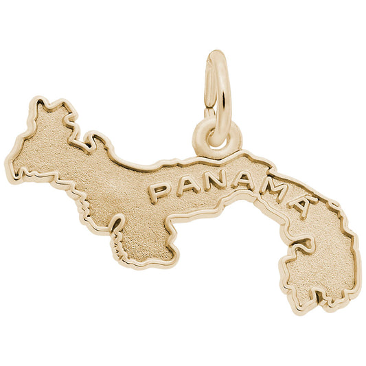 Panama Map with Border Charm