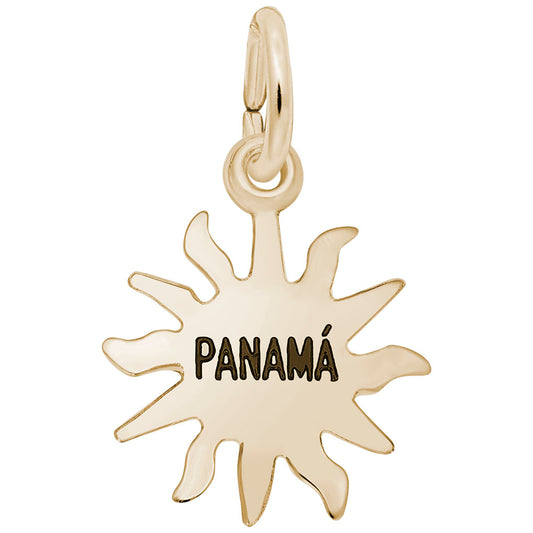 Panama Sun Small Charm - Travel-Inspired Jewelry for Adventurers 3249