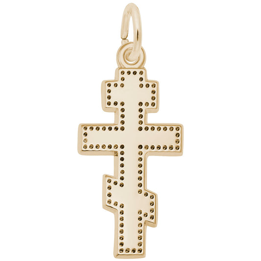 Elegant Greek Cross Charm - Faith Symbol Jewelry for All Occasions 3280