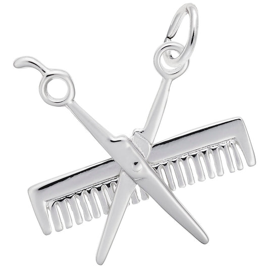 Comb & Scissors Charm