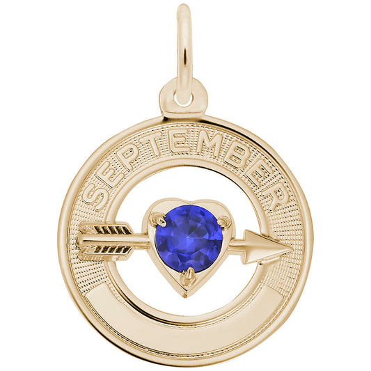 September Love Birthstone Charm for Baby - Family & Friendship 3339