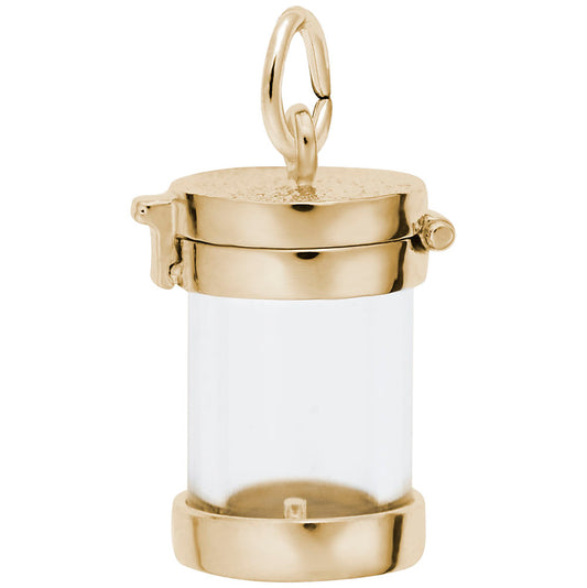 Personalized Memorial Empty Capsule Charm for Cherished Memories 3356