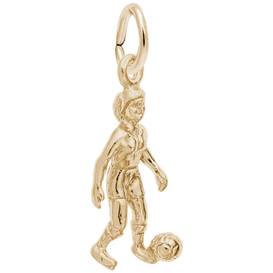 Female Soccer Player Charm - Perfect Gift for Sports Lovers 3372
