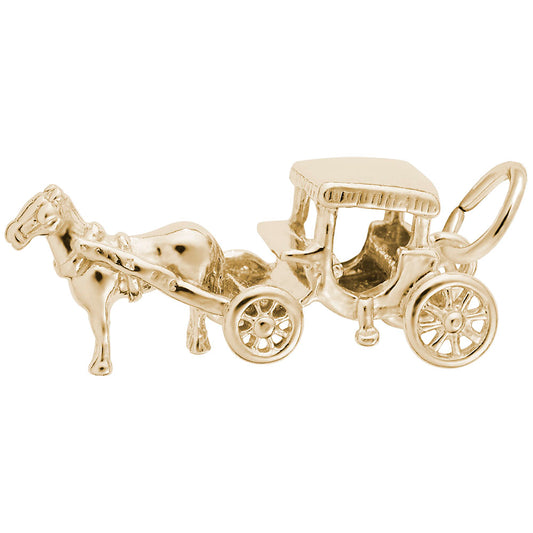 Elegant Horse Carriage Charm for Bridal Special Occasions 3406