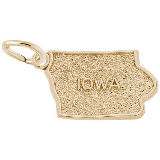 Iowa Map Charm - Travel Souvenir Jewelry for Adventure Lovers 3419