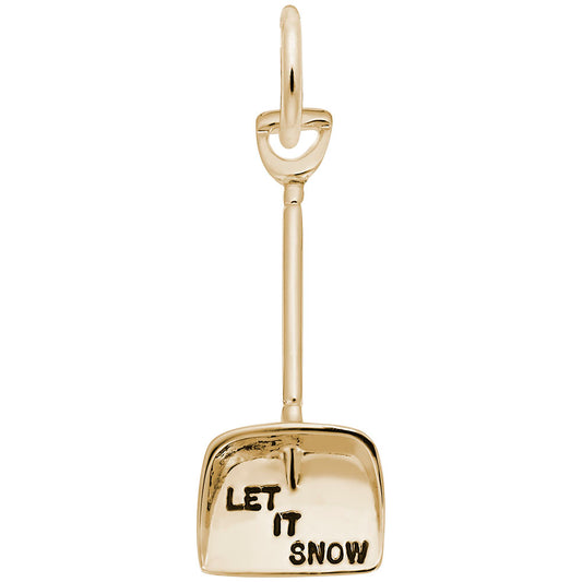 Let It Snow Shovel Charm - Winter-Themed Jewelry for All Occasions 3433