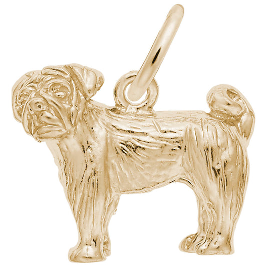 Adorable Pug Dog Charm - Perfect Gift for Pet Lovers & Collectors 3490