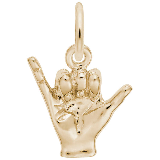 Hang Loose Hand Charm - Hawaiian Travel Jewelry for Adventure 3503