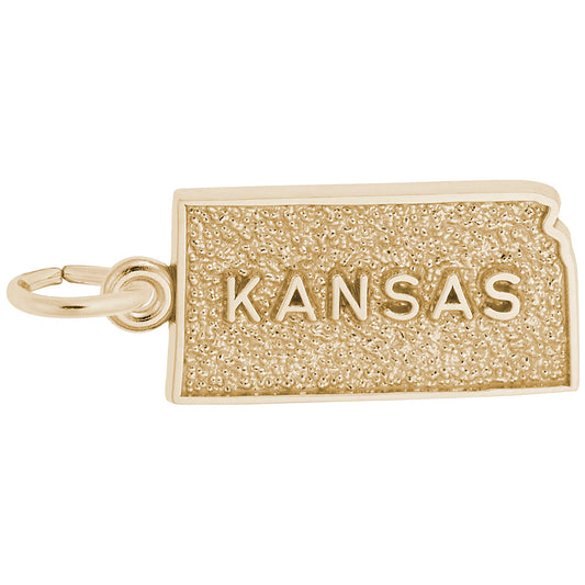 Kansas Map Charm