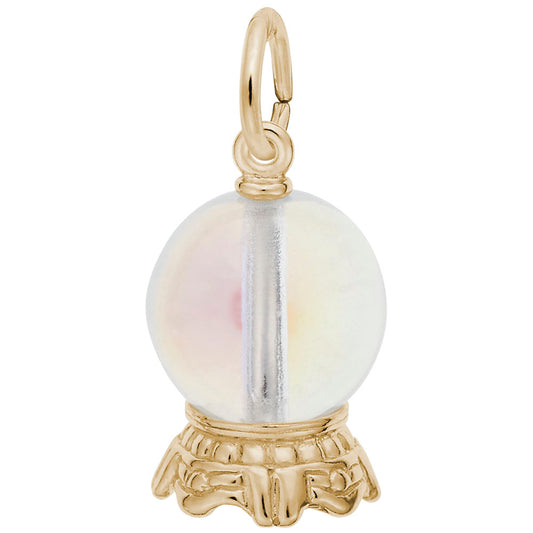 Enchanting Crystal Ball Charm for Arts & Music Enthusiasts 3538