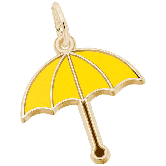 Colorful Painted Umbrella Charm for Spring Jewelry Collection 3572-001