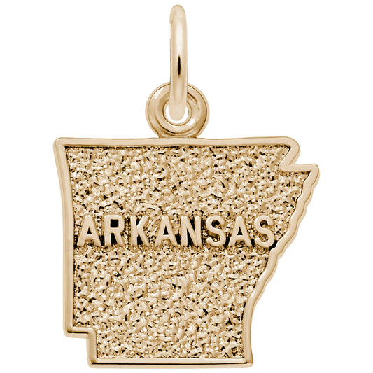 Arkansas Map Charm