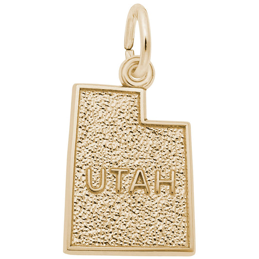 Utah Map Charm - Travel Souvenir Jewelry for Adventure Lovers 3605