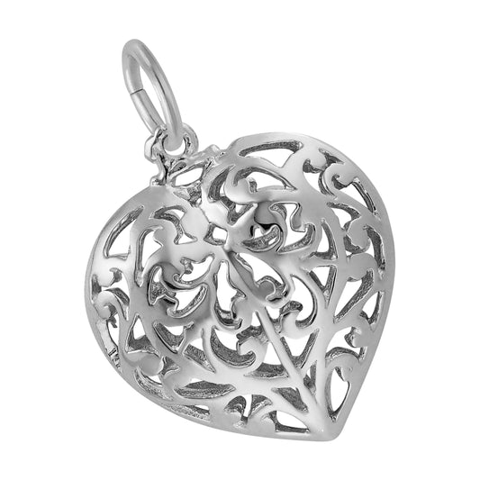 Filigree Heart Charm
