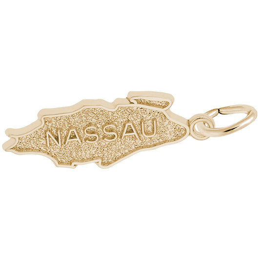 Nassau Map Charm - Travel Souvenir for Island Lovers 3638