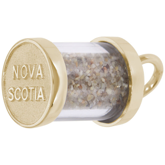 Nova Scotia Sand Capsule Pendant Charm for Travel Lovers 3704
