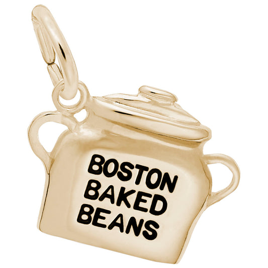 Boston Baked Beans Charm - Unique Travel Souvenir Jewelry 3715