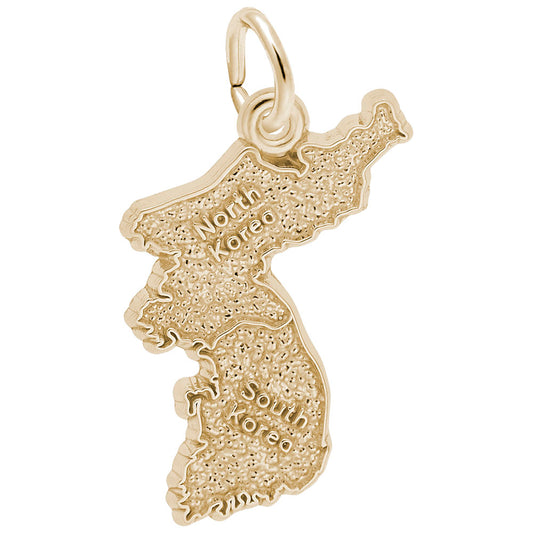Korea Map Charm - Travel Souvenir Jewelry for Adventure Lovers 3793
