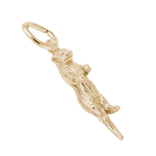 Charming Sea Otter Accent Charm for Nautical Jewelry Lovers 3799