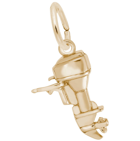 Outboard Boat Motor Charm - Nautical Jewelry for Sea Lovers 3883
