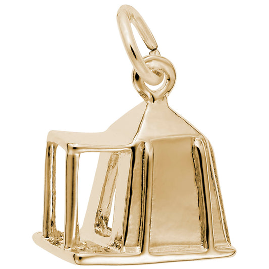 Camping Tent Charm for Travel Lovers - Adventure Jewelry Accessory 3933
