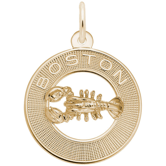 Boston Lobster Ring Charm - Nautical Sea Life Jewelry Accessory 3936