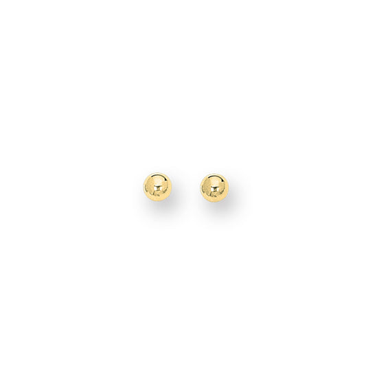 Royal Chain 14K Gold Polished 10mm Post Earring BALL