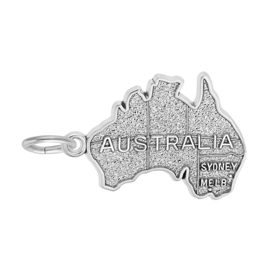 Australia Map Charm