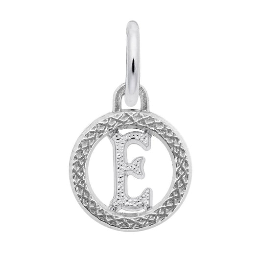 Personalized Initial 'E' Charm - Customizable Letter Jewelry 4190-005