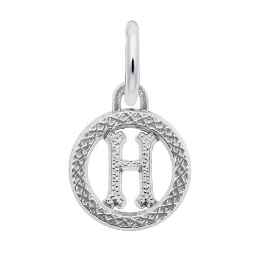 Personalized Initial 'H' Charm - Customizable Letter Jewelry 4190-008