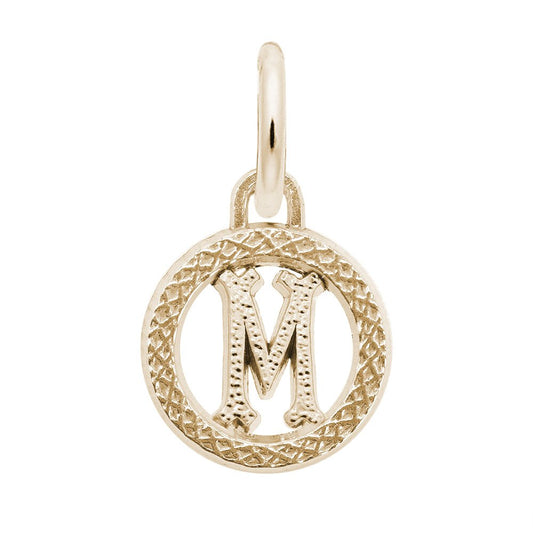 Personalized Initial 'M' Charm - Customizable Letter Jewelry 4190-013