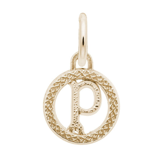 Personalized Initial 'P' Charm - Custom Letter Jewelry Gift 4190-016