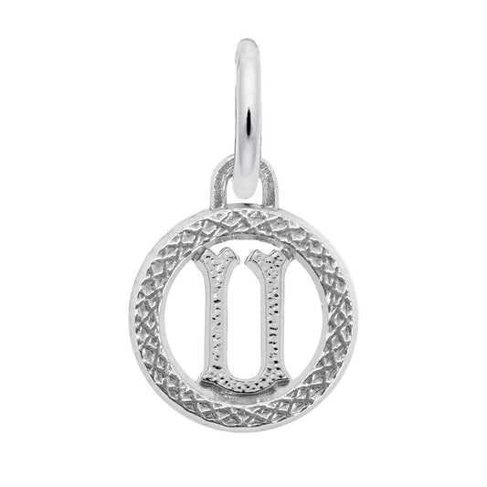 Personalized Initial 'U' Charm - Customizable Letter Jewelry 4190-021