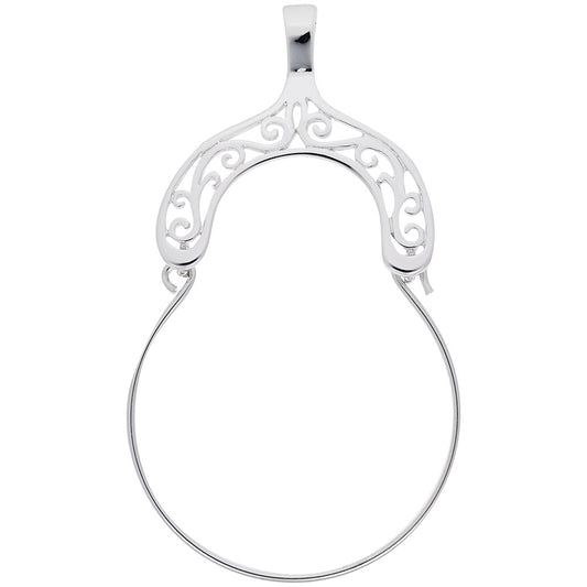 Elegant Filigree Arch Charm Holder for Personalized Jewelry 0061