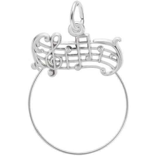 Music Staff Charm - Elegant Musical Note Jewelry for Musicians 0263
