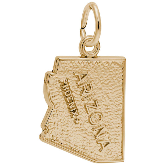 Phoenix Arizona Map Charm - Travel Souvenir Jewelry for Adventurers 4454