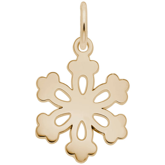 Stellar Plate Snowflake Charm - Winter Jewelry for Seasonal Style 4484