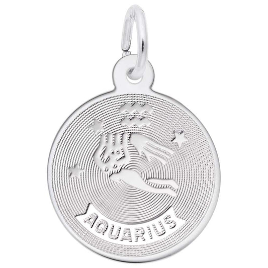 Astrological Aquarius Charm for Birthday Celebrations & Gifts 4581