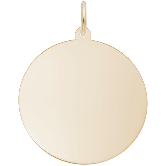 Double Extra Large Round Disc Charm