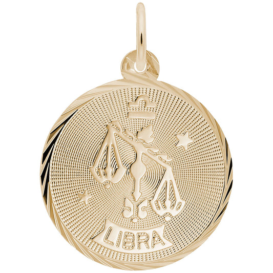 Libra Constellation Disc Charm - Zodiac Jewelry for Astrology Lovers 4659