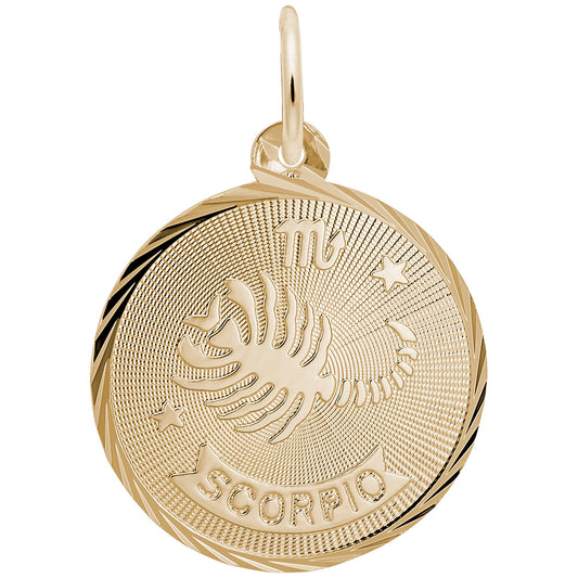Scorpio Constellation Disc Charm - Zodiac Jewelry for Astrology Lovers 4660