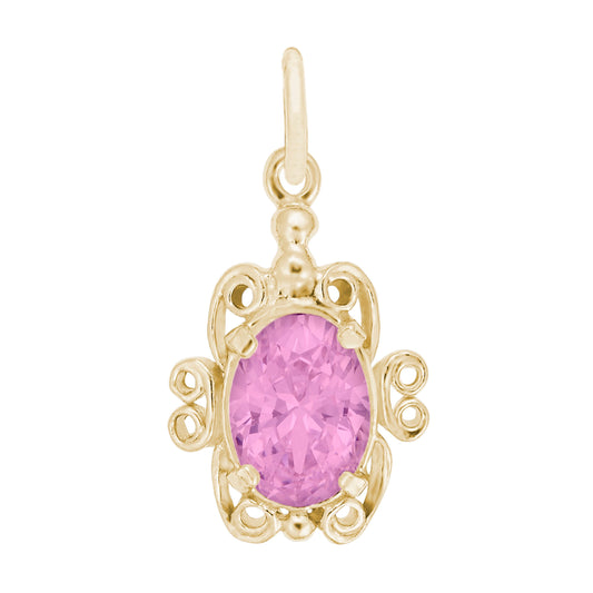 Filigree October Birthstone Charm for Baby - Family & Friendship 4764-010