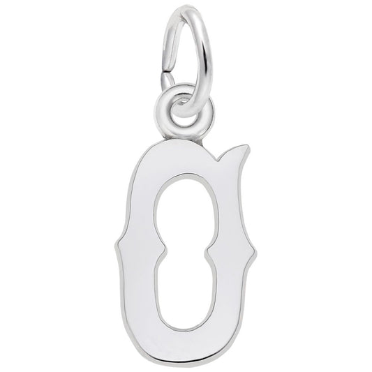 Blackletter Initial 'O' Charm - Elegant Personalized Jewelry 4766-015